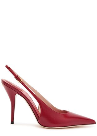 Valentino Garavani 100 Vlogo Slingback Pumps - Red