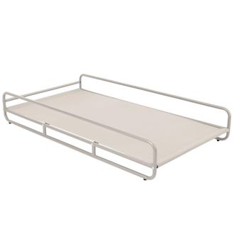 Oviala Estructura para chaise longue modular de jard&iacute;n en beige