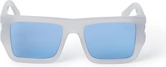 Off-white Blauwe zonnebril dames Ss 25 - Dames - Zonnebrillen - Grijs - 54 MM - Accessoires