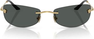 Versace Sunglasses Ve2279 100287 Gold/Dark Gray Men