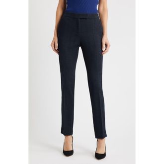 BOSS Tapria Tweed Pants in Sky Captain Herringbone at Nordstrom Rack, Size 18 (Similar To 14W)