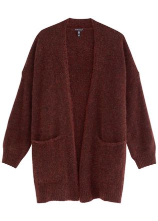 Eileen Fisher Eileen Fisher Mohair-blend Cardigan - Burgundy - L (UK 18-20 /xl)