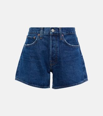 A Gold E Shorts di jeans Parker Long a vita alta