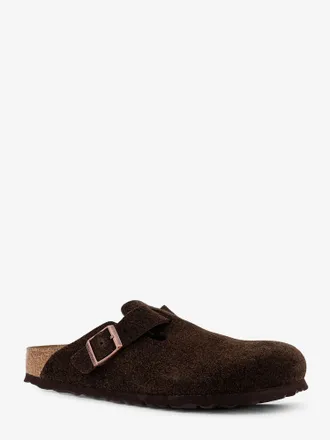 Birkenstock Unisex Mule Boston Suede Brown Sandal