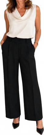 The Kooples Straight Leg Pant With Tuxedo Waistband In Black