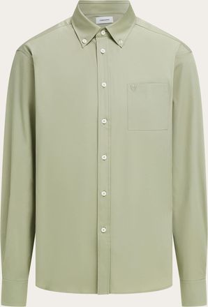 Ferragamo Uomo Camicia botton down Verde