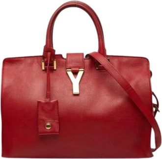 Saint Laurent Pre-owned Handbags, female, Red, Size: ONE SIZE Pre-owned Vintage Shoulder Bag