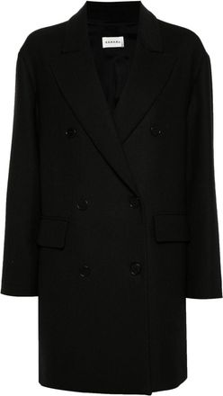 P.A.R.O.S.H. Paffuto coat - women - Virgin Wool/Elastane/Polyester/Acetate/Viscose - M - Black