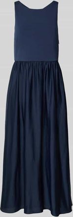 Christian Berg Cocktail Abendkleid mit R&uuml;ckenausschnitt und breiten Tr&auml;gern in Dunkelblau, Gr&ouml;&szlig;e 34