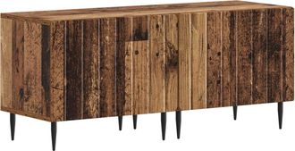 vidaXL Mueble De Tv Madera Envejecida Madera De Ingenier&iacute;a Vidaxl