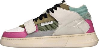 RUN OF Schoenen, Dames, Veelkleurig, 41 EU, Leer, MAD W Sneakers