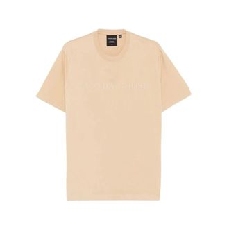 Canada Goose Embroidered Logo T-shirt - male - Canada Goose - T-Shirts - Beige - S - Tops