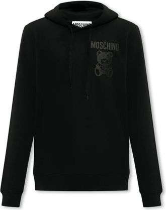 Moschino V1727 Sweatshirt - Heren - Hoodies - Zwart - L - Katoen - Hoodies & sweatvesten
