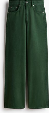H&M Wide High Jeans - Green