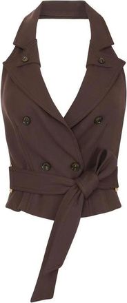 Elisabetta Franchi Mujer, Chaquetas, Marr&oacute;n, Talla: S