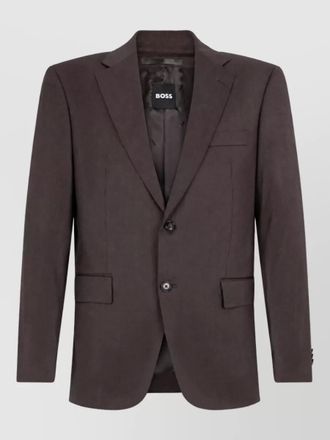 HUGO BOSS virgin wool single-breasted blazer