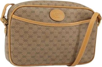 Gucci Pre-owned Plastic Cross Body Bag - Dames - Vintage Schoudertas - Beige - ONE Size - Vintage