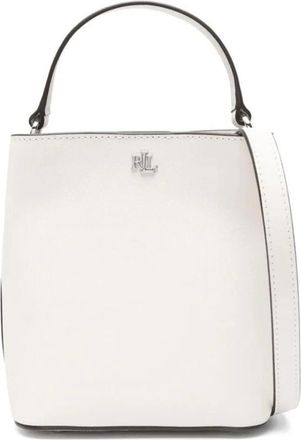 Ralph Lauren Reese Small Bucket Bag - Dames - Schoudertassen - Wit - ONE Size - Leer - Tassen