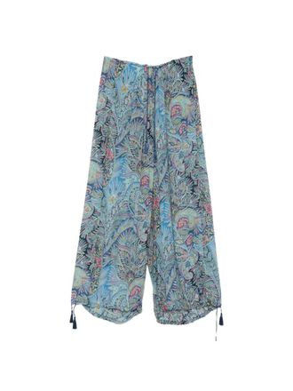 Etro WomenS Wide Trousers With Tassels
