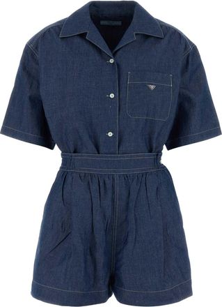 Prada Blue Chambray Jumpsuit