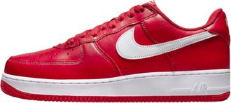Nike Mens Air Force 1 Trainers, red White, 9 UK