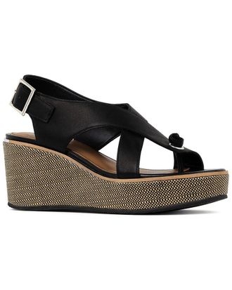 Donald J Pliner Alanee01 Leather Slingback Wedge Sandal