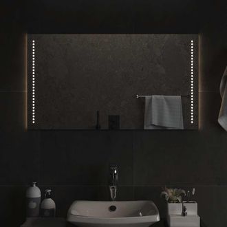 vidaXL Espejo De Ba&ntilde;o Con Led 90x50 Cm Vidaxl