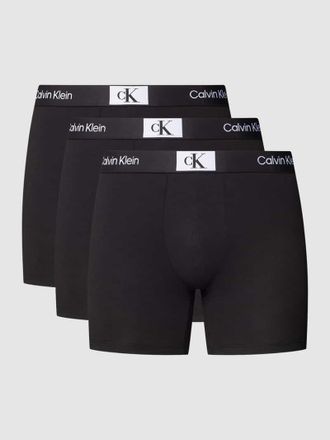 Calvin Klein Underwear Pants mit elastischem Logo-Bund Modell BOXER BRIEF im 3er-Pack in Black, Größe XS