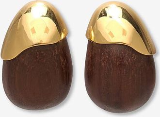 Lizzie Fortunato Ohrringe aus Akazienholz Toro