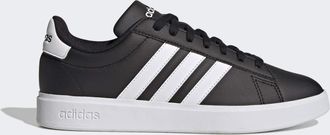 adidas Womens GRAND COURT 2.0 SHOES - Black/White - Size UK 12.5