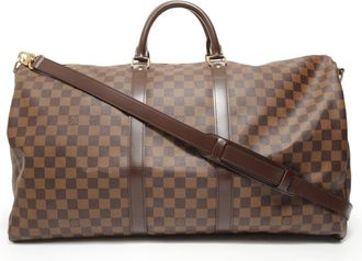 Louis Vuitton Damier Brown Damier Canvas Boston Bag (Pre-Owned)