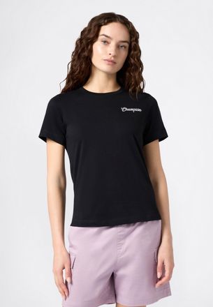 Champion T-Shirt CHAMPION Graphic Crewneck T-Shirt, Damen, Gr. XL (46/48), nbk, Obermaterial: 100% Baumwolle, Rundhals, Shirts T-Shirt, sportlicher Stil, aus B