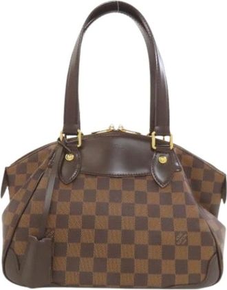 Louis Vuitton Pre-owned Handbags, female, Brown, Size: ONE SIZE Pre-owned Damier Canvas Handbag