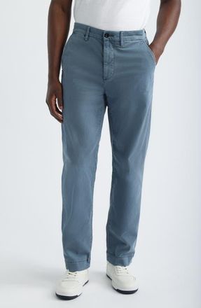 AG - Adriano Goldschmied Archie Relaxed Straight Leg Stretch Sateen Pants in 5 Years Sulfur Bluegrain at Nordstrom, Size 38 X 32