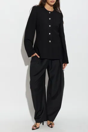 R&oacute;he Wool Blazer, Womens, Black