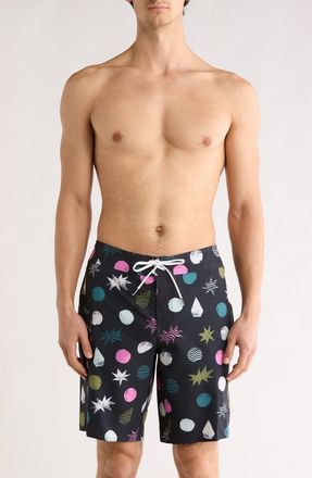 Volcom Manic Board Shorts in Black at Nordstrom Rack, Size 38