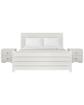 Camden Isle Caroline 3Pc Platform Bed & Nightstands Set