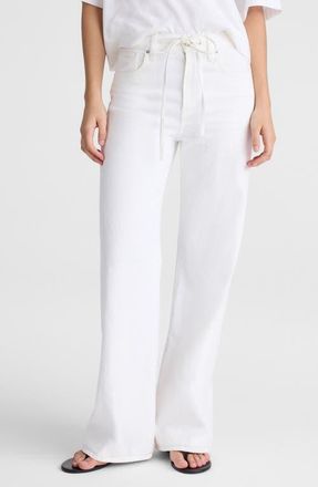 Madewell The Short Ultimate Wide Leg Jeans in Tile White at Nordstrom, Size 29