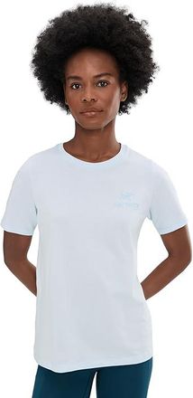 Arc'teryx Kragg Super Light Cotton Emblem Crew Short Sleeve Womens Clothing Alpine Blue : XL