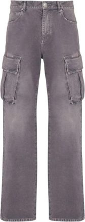 Balmain Grijze Cargo Broek - Heren - Regular Fit Jeans - Grijs - W33 - Jeans