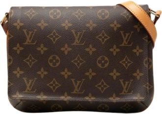 Louis Vuitton Pre-owned Vintage Monogram Schoudertas - Dames - Vintage Schoudertas - Bruin - ONE Size - Leer - Vintage