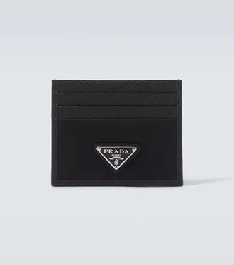 Prada Re-Nylon and Saffiano leather card holder