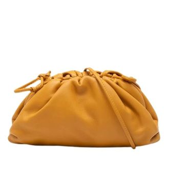 Bottega Veneta Pre-owned Mini Pouch Crossbody - Dames - Pre-owned - Bruin - Maat: ONE Size Leer