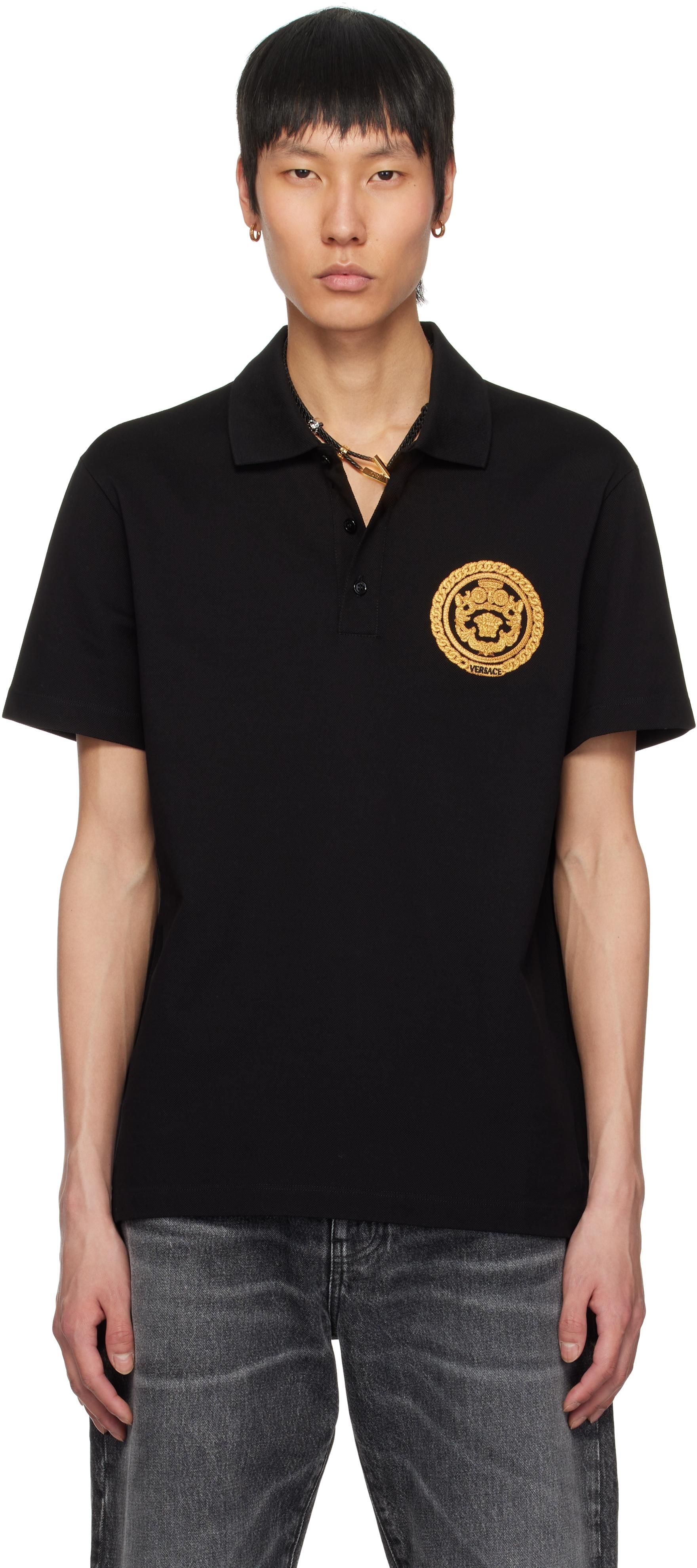 Tシャツ・カットソー VERSACE 'Coupe Blason' polo shirt (10139061A11305 1B000) Versace Coupe Blason Polo from $410.00 - on Stylight