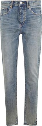 Purple Gebroken Brons Skinny Jeans - Heren - Slim Fit Jeans - Blauw - W36 - Denim - Jeans