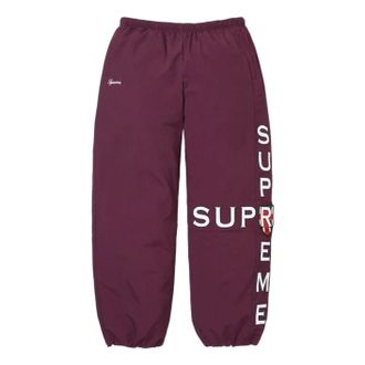 SUPREME FW26 Cross Track Pant Plum SUP-FW26-029-PLM