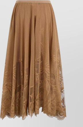 Fabiana Filippi lace-trimmed maxi a-line skirt