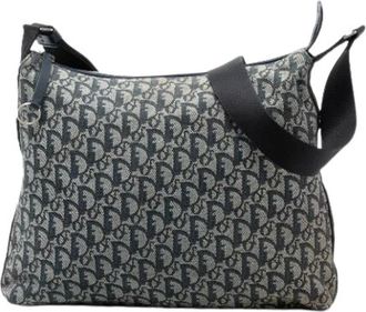 Dior Pre-owned Canvas Crossbody Bag - Dames - Vintage Schoudertas - Blauw - ONE Size - Vintage