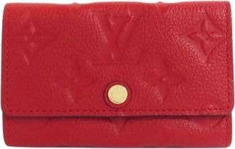 Louis Vuitton Pre-owned Accessories, female, Red, Size: ONE SIZE Pre-owned Canvas Key-holders