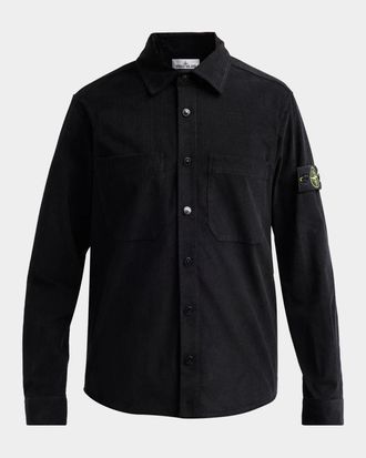 Stone Island Men & apos;s Camicia Cotton Corduroy Shirt